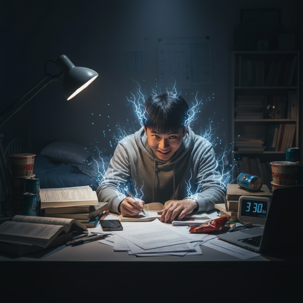 考前突然像打了鸡血？警惕“回光返照”式的假性亢奋，这是身心耗竭的前兆