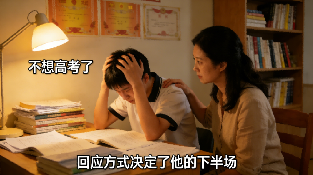 和之时：孩子说不想考了，你的回应方式决定了他的下半场