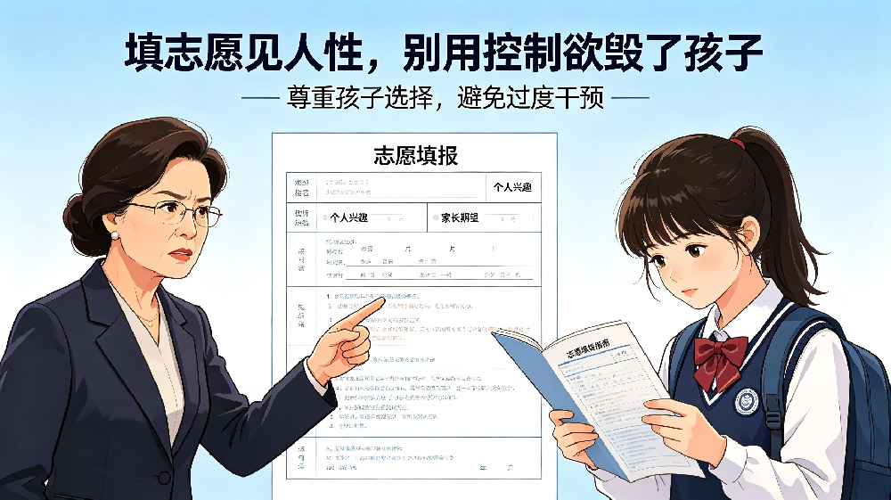 和之时：填志愿见人性，别用控制欲毁了孩子