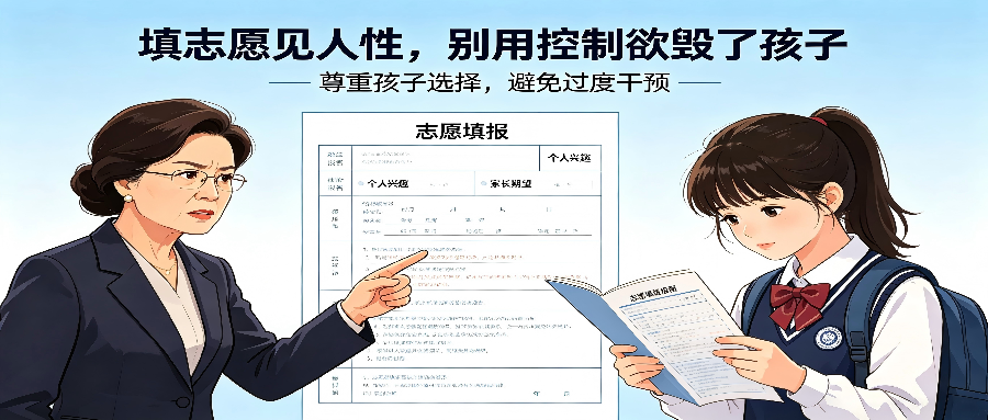 和之时:填志愿见人性,别用控制欲毁了孩子