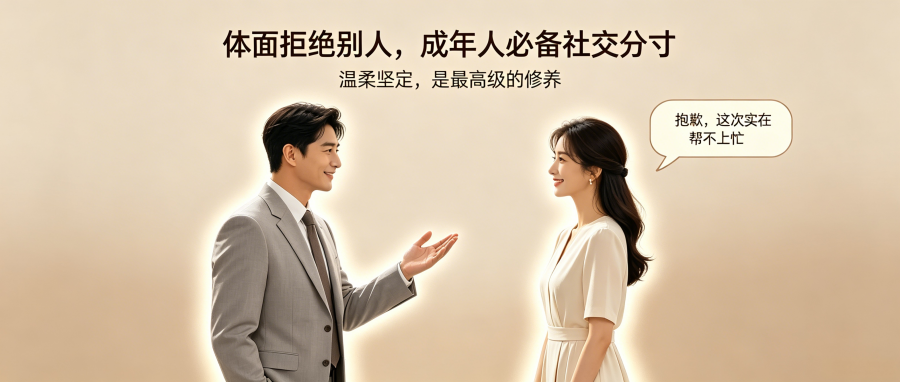 和之时:体面拒绝别人,成年人必备社交分寸