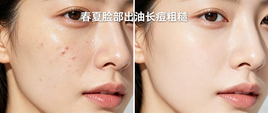 和之时:春夏反复出油长痘,是护肤方式错了