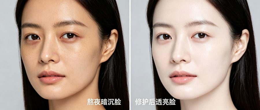 和之时:熬夜脸急救方法,低成本快速回春