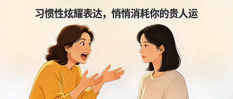 和之时:习惯性炫耀表达,悄悄消耗你的贵人运