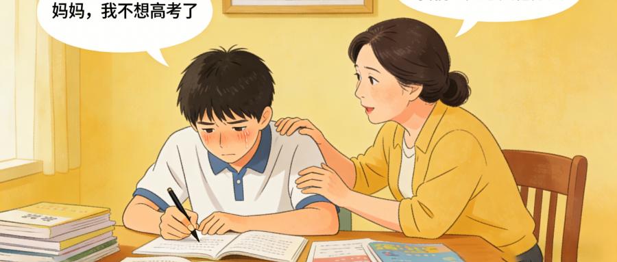 和之时:孩子说不想考了,回应定结局