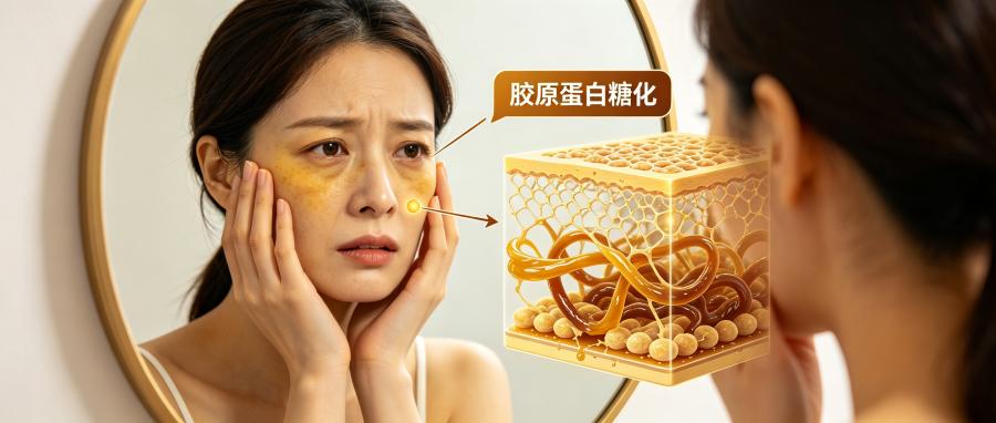 和之时:脸黄显老?元凶是胶原蛋白糖化