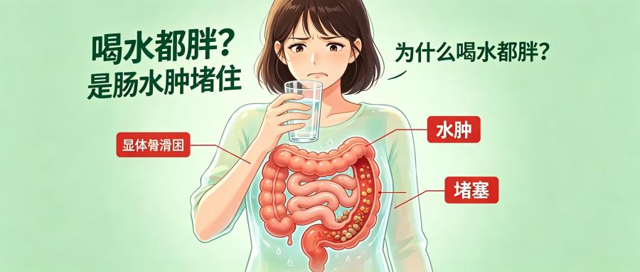 和之时:喝水都胖?是肠水肿堵住了