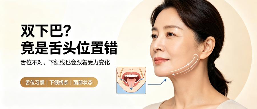和之时：双下巴？竟是舌头位置错了
