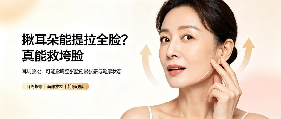 和之时：揪耳朵能提拉全脸？真能救垮脸