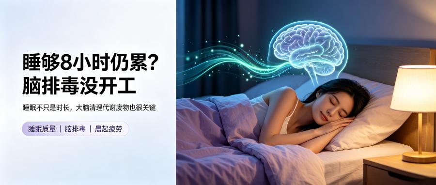 和之时：睡够8小时仍累？脑排毒没开工