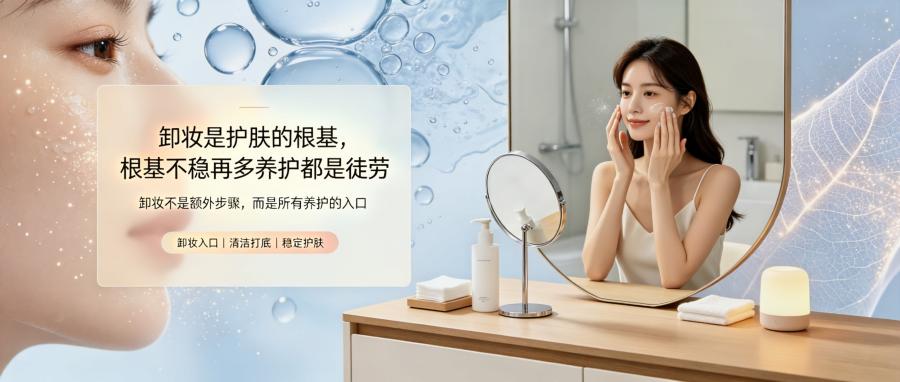 和之时:卸妆方法不对,再贵的护肤品都白费