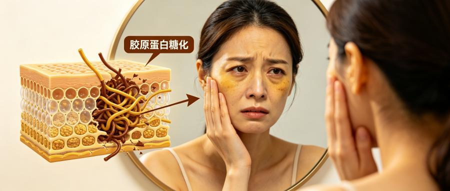 和之时:脸黄不是晒黑?是糖化在搞鬼