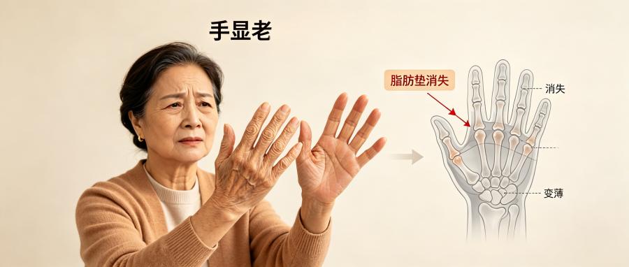 和之时:手比脸老十岁?脂肪流失是元凶