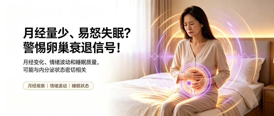 和之时:月经量少易怒?卵巢在报警