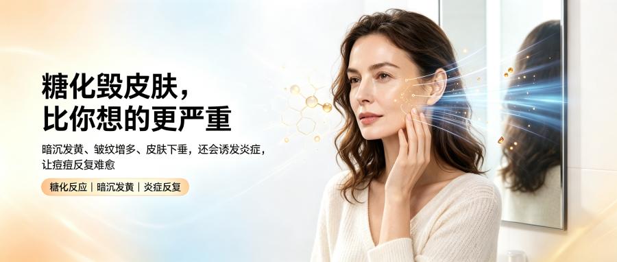 和之时：皮肤黄硬？阻断胶原焦糖化是关键