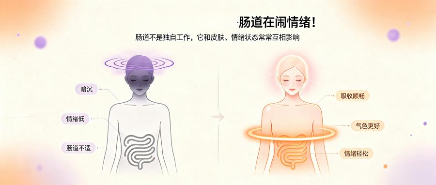 和之时：脸黄长痘反复？内调看肠道