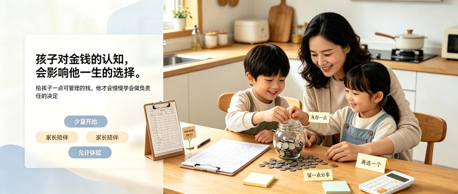 和之时:从小教孩子认识钱,比补课更重要
